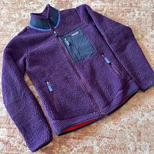 Patagonia Classic Retro X Deep Pile Fleece Jacket Women’s Small Purple
